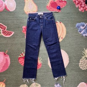Reformation dark wash jeans